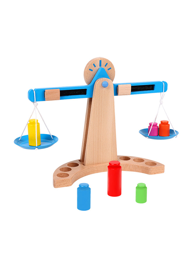 Wooden Montessori Balance Scale for Kids | 6-Weight Math Learning Toy, STEM Educational Counting & Sorting Game | Classroom & Homeschool Toys for Ages 3-8