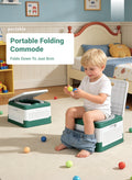 Foldable Portable Potty Seat for Kids (1-6 Years) - Anti-Slip Stable Travel Toilet with Disposable Bags, Ideal for Camping, Car Trips & Home Potty Training