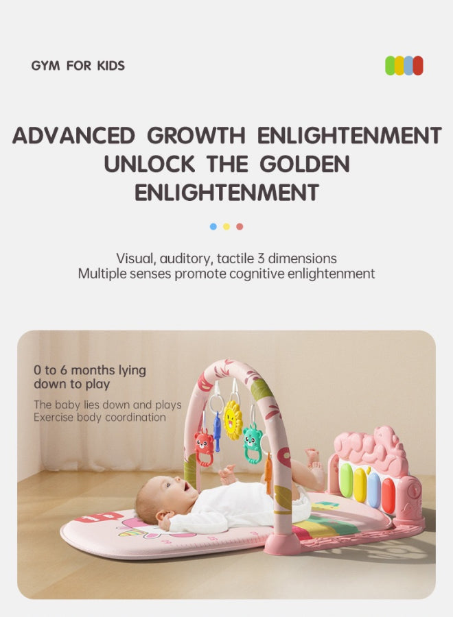 Baby Activity Mat Musical Activity Centre Baby Piano Activity Mat Newborn, Toddler and Infant Tummy Time Training Mat Unicorn Design