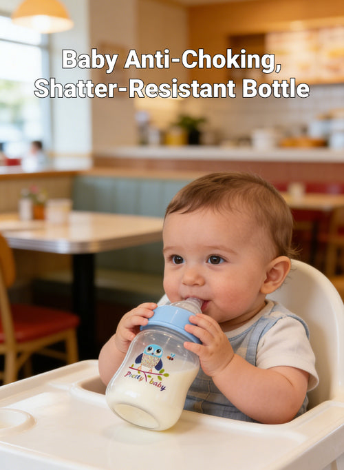 60ml Mini Anti-Choke Newborn Baby Bottle, BPA-Free Food-Grade PP (Suitable for 0+ Months)