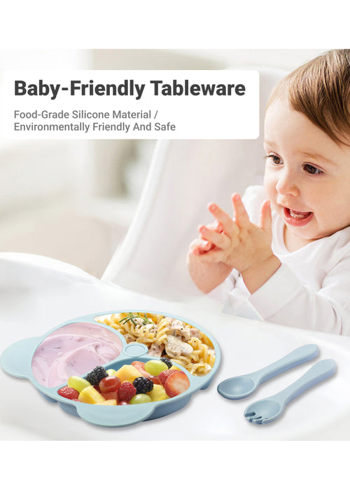 10-Piece 100% Food-Grade Silicone Baby Feeding Set