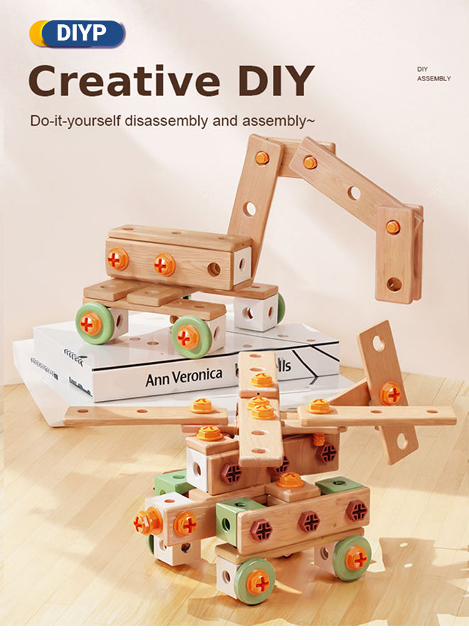 143-Piece Children's Tool Set Toddler Toolbox with Tools Montessori Educational Preschool Role-Play Construction Tool Set Suitable for Boys and Girls