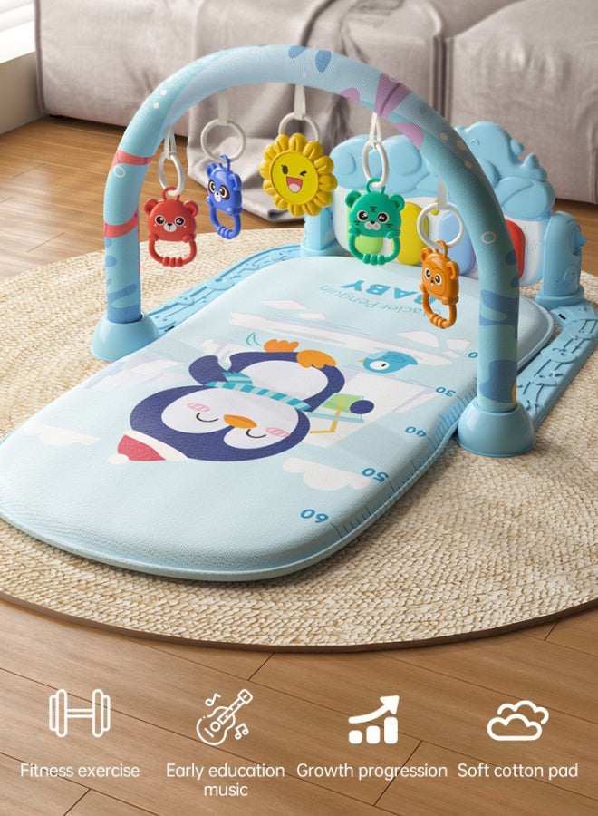 Baby Activity Mat Musical Activity Centre Baby Piano Activity Mat Newborn, Toddler and Infant Tummy Time Training Mat Penguin Design