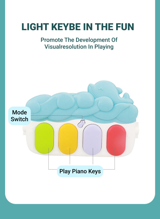 Baby Activity Mat Musical Activity Centre Baby Piano Activity Mat Newborn, Toddler and Infant Tummy Time Training Mat Penguin Design