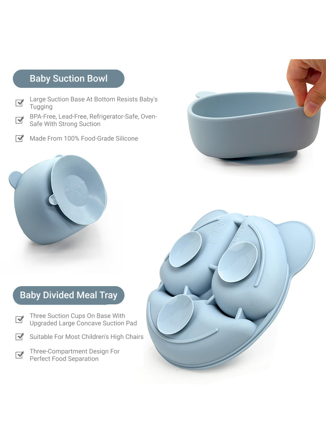 10-Piece 100% Food-Grade Silicone Baby Feeding Set