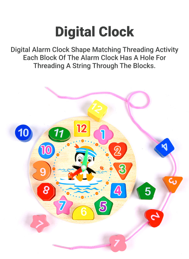 Montessori Toy Set (Suitable for Boys and Girls), 6-Piece Wooden Toy Collection: Wooden Xylophone, Rainbow Tower, Four-Pillar Spinner and more.