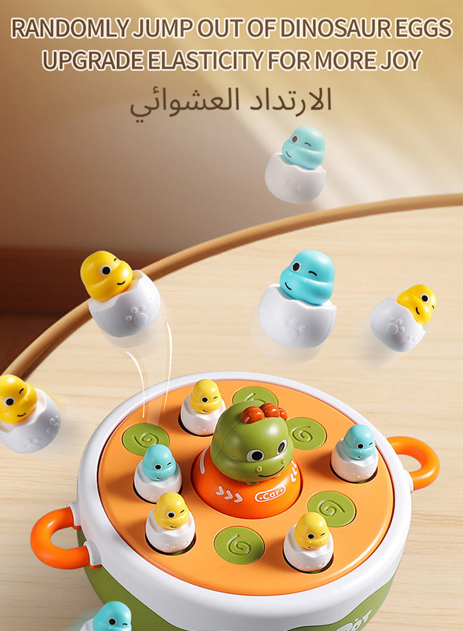 Montessori Dinosaur Toys for Toddlers 3-12 - 4-in-1 Fishing/Bowling/Catapult/Board Game Set  Focus Training & Fine Motor Skills Activity