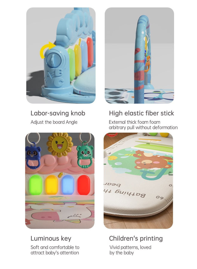 Baby Activity Mat Musical Activity Centre Baby Piano Activity Mat Newborn, Toddler and Infant Tummy Time Training Mat Penguin Design