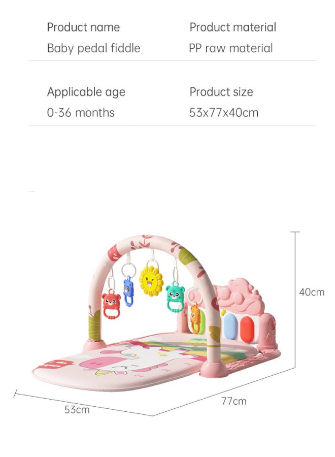 Baby Activity Mat Musical Activity Centre Baby Piano Activity Mat Newborn, Toddler and Infant Tummy Time Training Mat Unicorn Design
