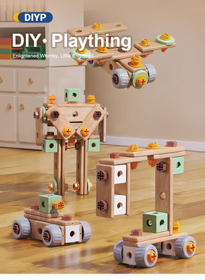 143-Piece Children's Tool Set Toddler Toolbox with Tools Montessori Educational Preschool Role-Play Construction Tool Set Suitable for Boys and Girls