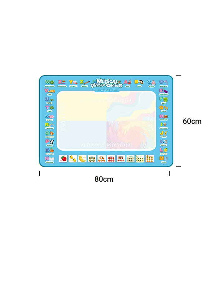 Large Magic Water Canvas Water Magic Learning Blanket Water Writing Cloth Children's Drawing Super Size Clean Water Repeated Graffiti Water Painting Blanket